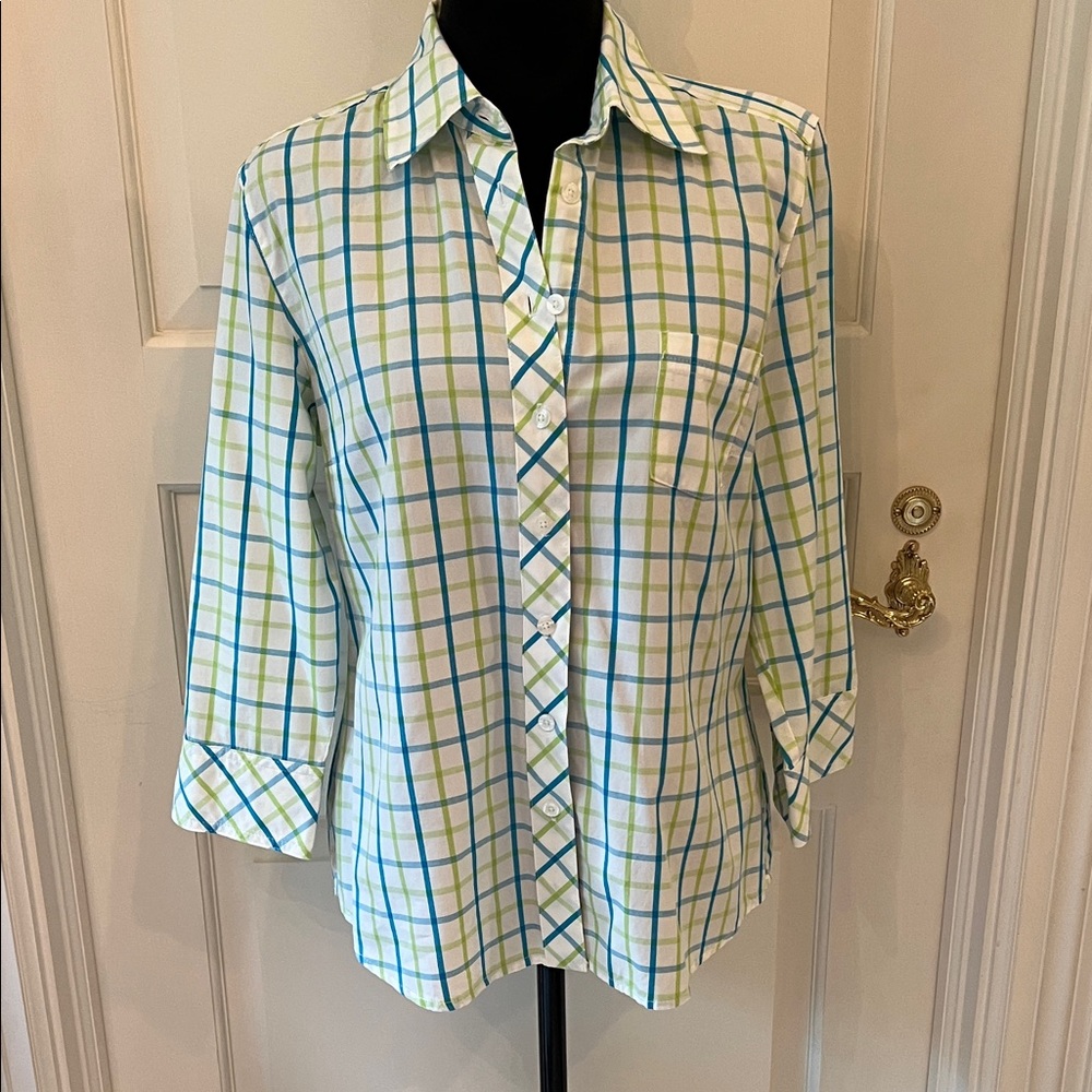 Lilly Pulitzer Vibrant Plaid Shirt